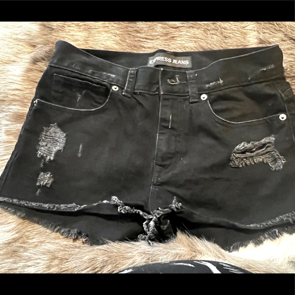 Express black denim sz 8